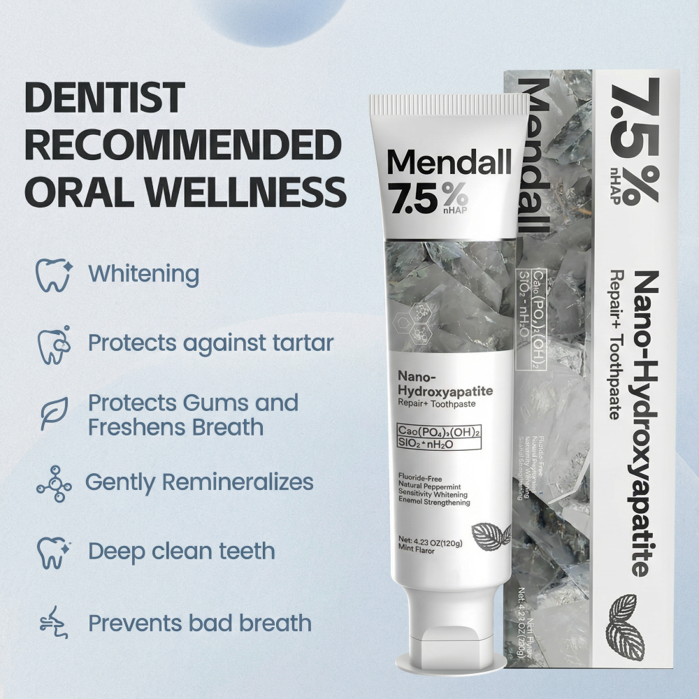 Mendall™ Nano Hydroxyapatite Repair & Protect Toothpaste - With Whitening